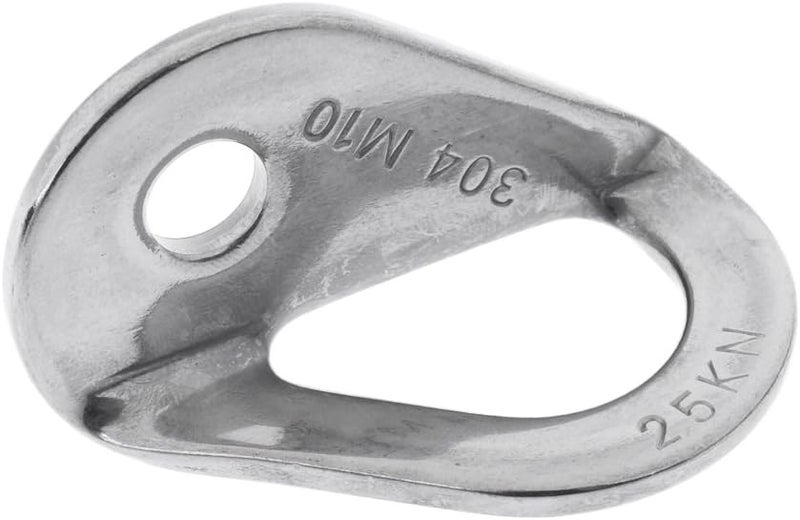 klarako 2 Pieces Outdoor Durable 304 Stainless Steel 25KN 5620 LBS Anchor Plate Rock Climbing Bolt Hanger - Image 3