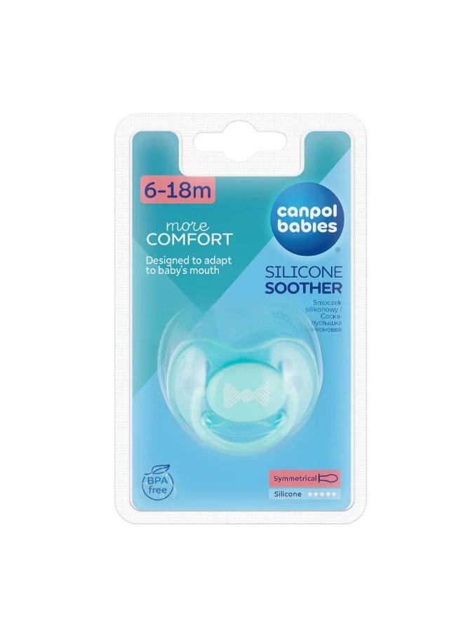 Canpol babies Canpol Babie Silicone Symetric Soother 6-18m – Aqua - Image 1