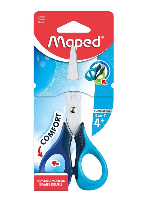Sensoft School Scissors with Flexible Handles 5 Inch Size Assorted Handle Colours