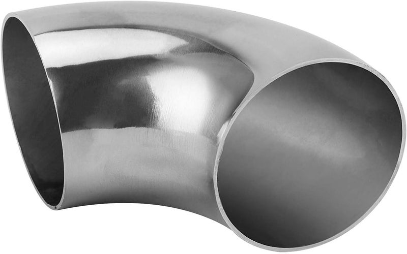 JAPCHET 8 Pack 25 Inch 90 Degree Mandrel Bend Elbow 304 Stainless Steel Exhaust Pipe Elbow for Stair Balcony and Deck 006 in  15 mm Thickness - Image 4