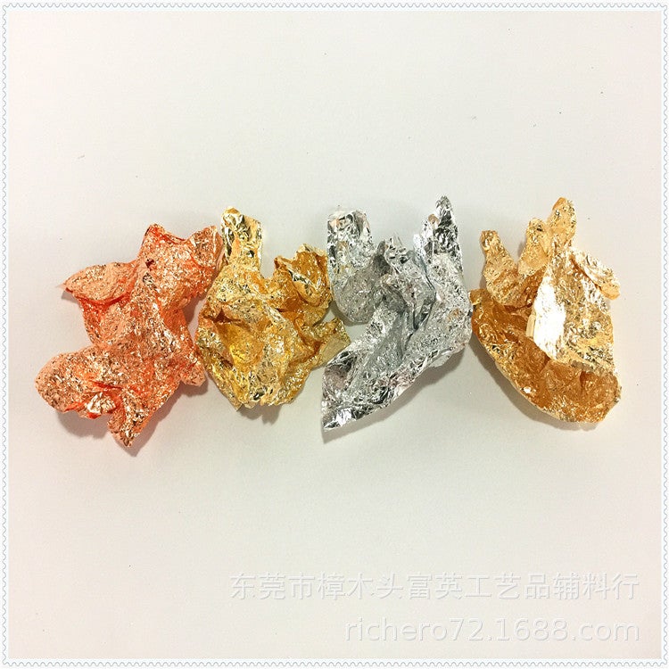 Factory Goods Gold Foil Paper Imitation Gold Foil Painting Nail Art Decoration Imitation Silver Foil Rose Gold Copper Foil Goldleaf - Image 3