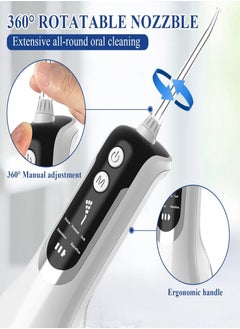 Changli Water Flosser, Water Dental Flosser Pick for Teeth, 330ML IPX7 Waterproof Oral Irrigator, 5 Modes 4 Replaceable Jet Tips, Professional Flossing Cleaning Picks for Home Travel Gums, Braces Care  - Image 3