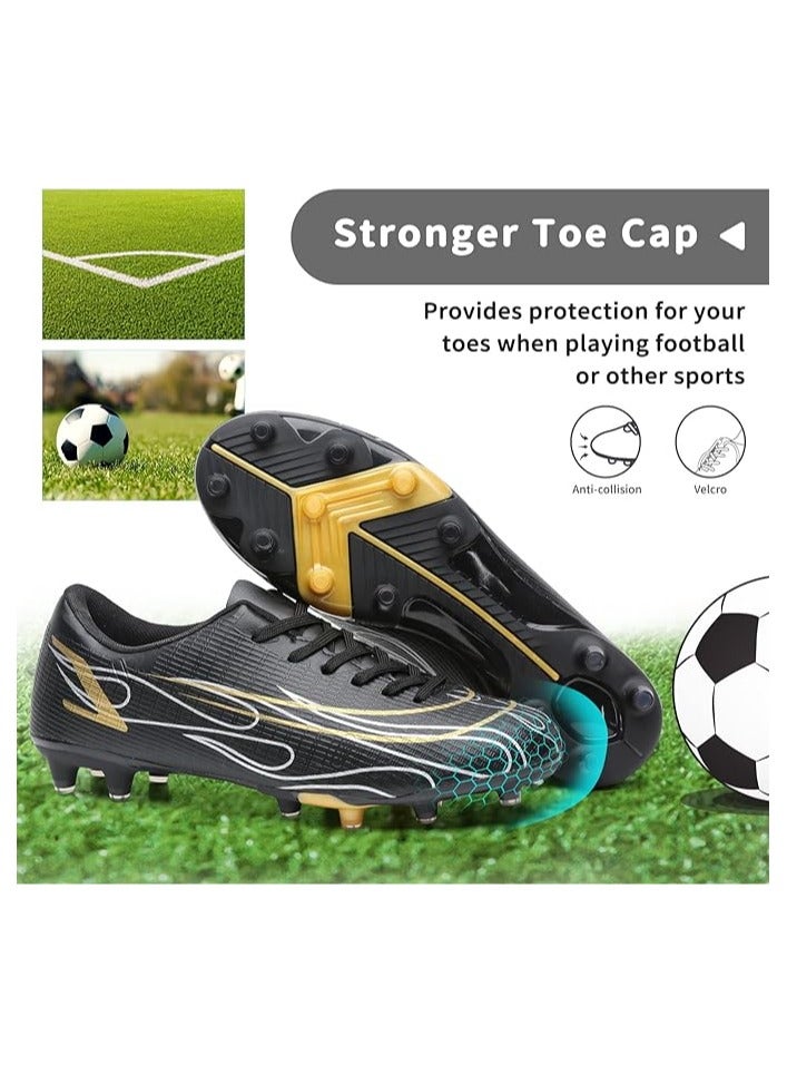 Kids Soccer Cleats Boys Girls Soccer Shoes Youth Athletic Outdoor & Indoor Baseball Shoe Firm Ground Cleat Comfortable Flexible Sneaker - Image 5