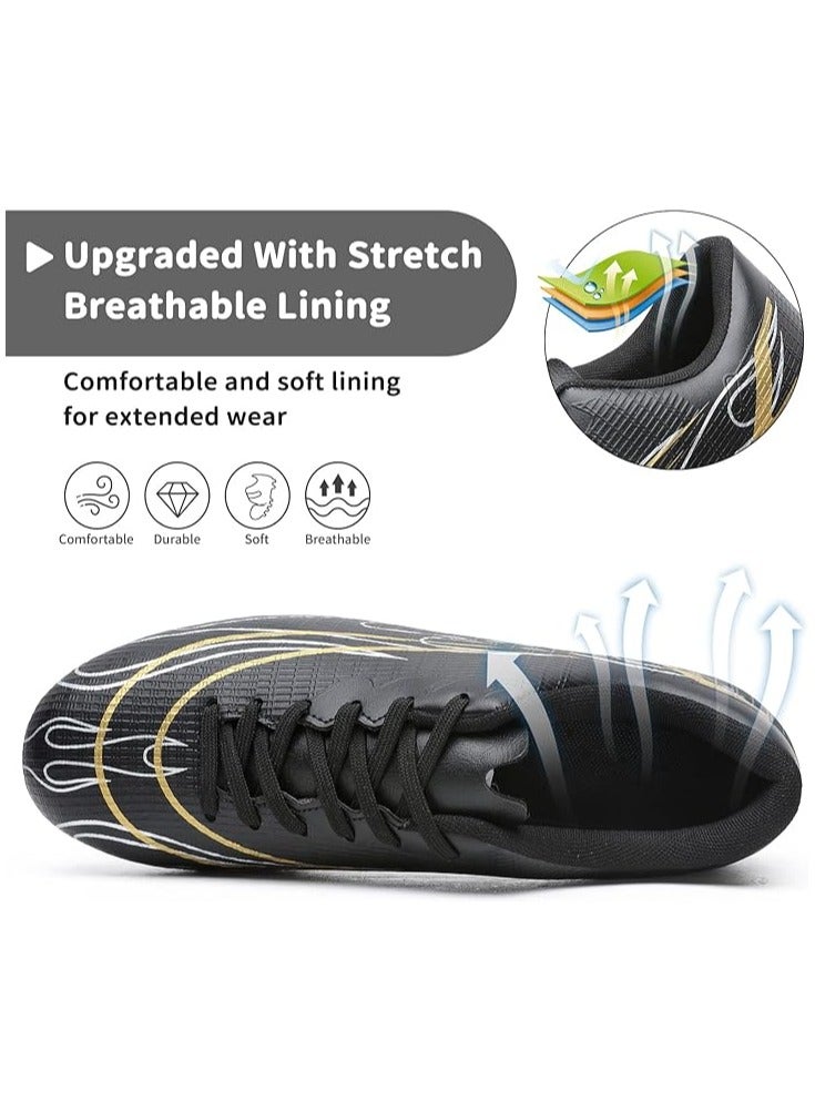 Kids Soccer Cleats Boys Girls Soccer Shoes Youth Athletic Outdoor & Indoor Baseball Shoe Firm Ground Cleat Comfortable Flexible Sneaker - Image 3