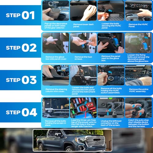 Mingrui test Auto Start Stop Eliminator/Disabler for 2022 2023 2024 2025 Chevy Silverado 1500 Refreshed GMC Sierra 1500 Refreshed Engine A-Off Auto Stop Disable Error Free Stop-Start Bypass Device Cable - Image 2