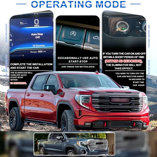 Mingrui test Auto Start Stop Eliminator/Disabler for 2022 2023 2024 2025 Chevy Silverado 1500 Refreshed GMC Sierra 1500 Refreshed Engine A-Off Auto Stop Disable Error Free Stop-Start Bypass Device Cable - Image 3