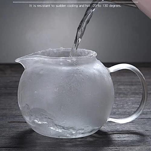 HKKAIS Glass Teapot with Removable Infuser Stovetop & Microwave Safe Borosilicate Clear Glass Teapot (22OZ) - Image 5