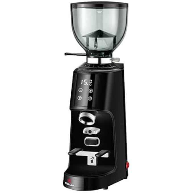 Mebashi Coffee Grinder Digital Touch Screen 350G Capacity 64Mm Stainless Steel Flat Burr 100 Grind Settings Imd Touch Screen MeCg2300180W - Image 1