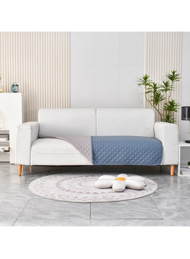 Generic Double-Sided Waterproof Dog Bed Cover Pet Blanket Sofa Couch Furniture Protector for Kids Children Dog Cat, Reversible (68x82 Inch (Pack of 1), Dark Grey/Light Grey) - Image 2