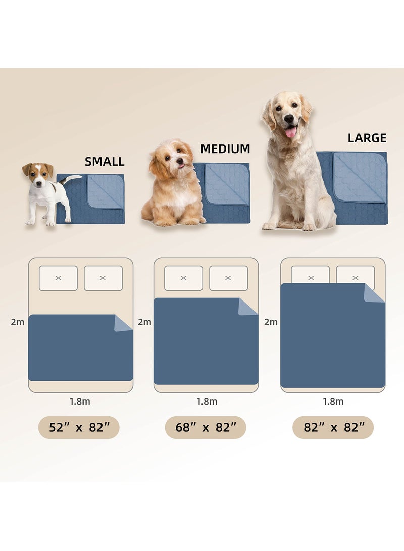 Generic Double-Sided Waterproof Dog Bed Cover Pet Blanket Sofa Couch Furniture Protector for Kids Children Dog Cat, Reversible (68x82 Inch (Pack of 1), Dark Grey/Light Grey) - Image 5