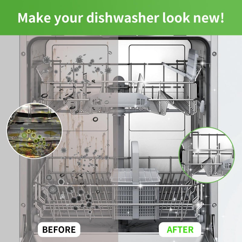 Y-Kelin Dishwasher Cleaner and Deodorizer Tablets 24 Pack - 1 Year Supply Deeply Removes Dirt With Odor Eliminating, Dishwasher Cleaner Tablets Naturally Removes Scale Andblockage From Pipes - Image 4