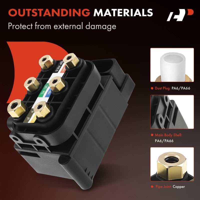 A-Premium Air Suspension Solenoid Valve Block Compatible with Mercedes-Benz CL550 2009-2014 CLS400 CLS550 E350 E400 E500 GL320 GL350 GL450 ML250 ML320 ML350 ML400, Replace# 2123200358 - Image 5