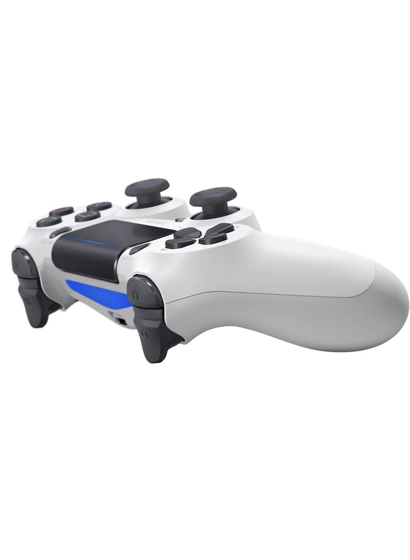 Wireless Controller for PS4 Support Double Vibration 6-Axis Motion Sensor Sensitive Touch Pad Built-in Speaker & Stereo Headphone Jack Compatible with PS 4 (White) - Image 4