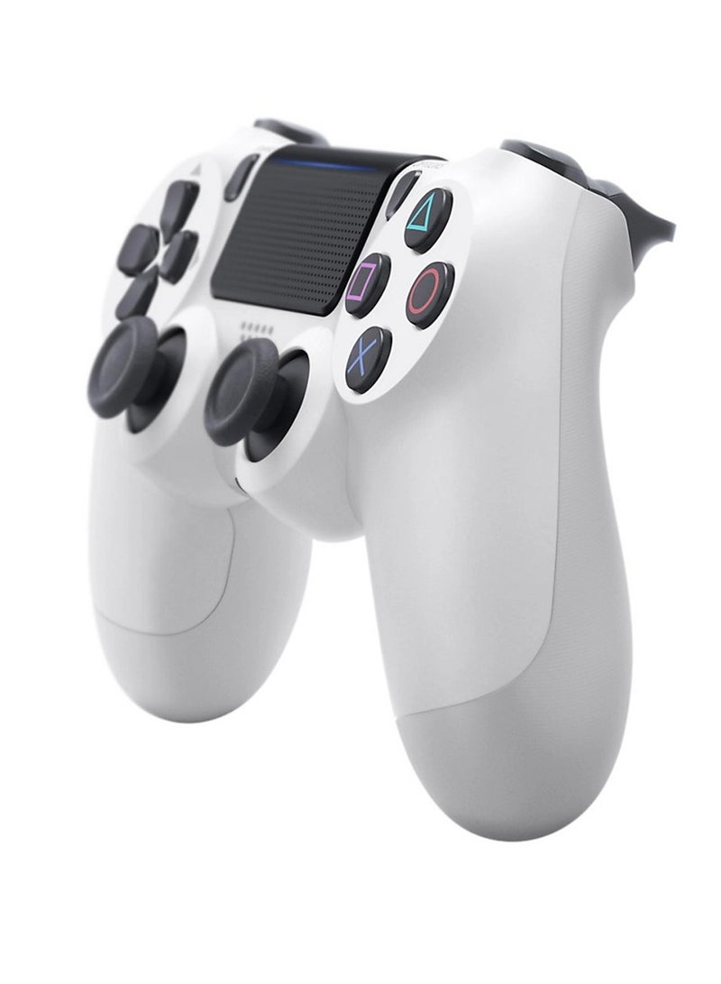 Wireless Controller for PS4 Support Double Vibration 6-Axis Motion Sensor Sensitive Touch Pad Built-in Speaker & Stereo Headphone Jack Compatible with PS 4 (White) - Image 2