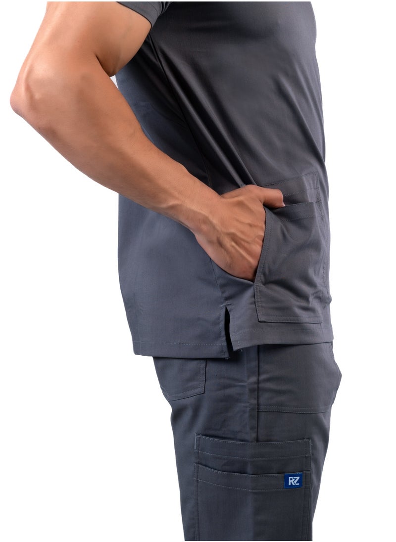 RZ - Scrub Comfortable Lycra fabric with many pockets is meticulously crafted to retain its color without fading with repeated washing - Image 1