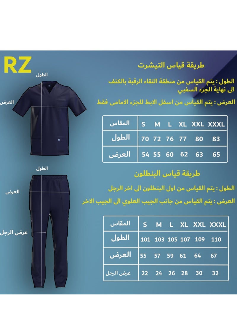 RZ - Scrub Comfortable Lycra fabric with many pockets is meticulously crafted to retain its color without fading with repeated washing - Image 1