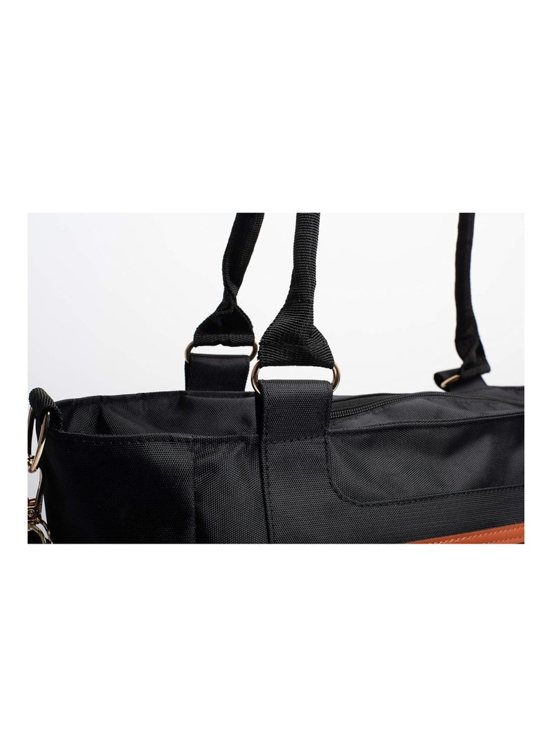 SoHo Designs - Grand Central Station Diaper Bag 7Pc Black - Image 1