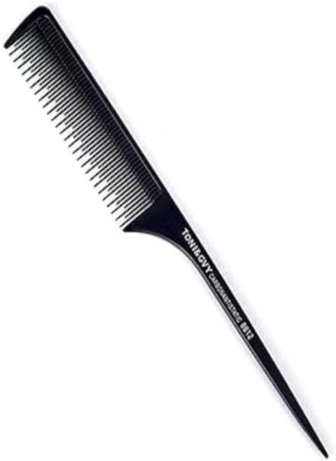 TONI & guy Static Hairdressing Fiber Comb Tapered Steel Comb Thicken Heat Resistant Hair Comb