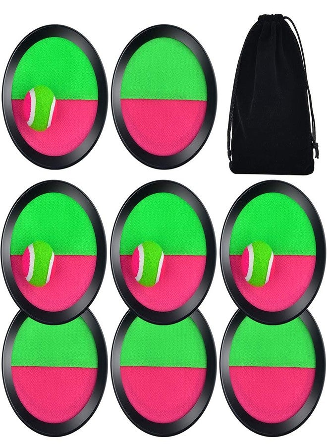 WXJ13 4 Sets Paddle Catch Ball and Toss Game 15.5cm Velcro Catch Ball Set for Sport with a Bag - Image 2