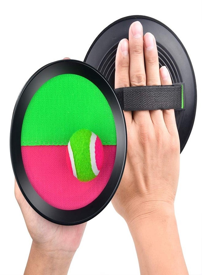 WXJ13 4 Sets Paddle Catch Ball and Toss Game 15.5cm Velcro Catch Ball Set for Sport with a Bag - Image 5