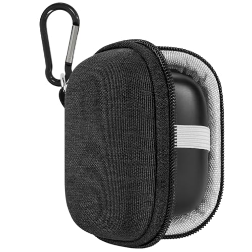 Geekria Shield Earbuds Case Compatible with JBL Vibe Beam 2Buds 2 Tune 130NC230NCFlex Live Pro2 TWS Replacement Hard Shell Travel Carrying Bag with Carabiner Clip Dark Grey - Image 1