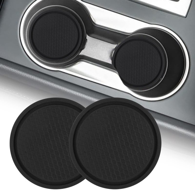 Parfyter Center Console Cup Holder Replacement Pad Black Compatible with Ford F150 2004-2014 Center Console Cup Holder Pad - Image 3