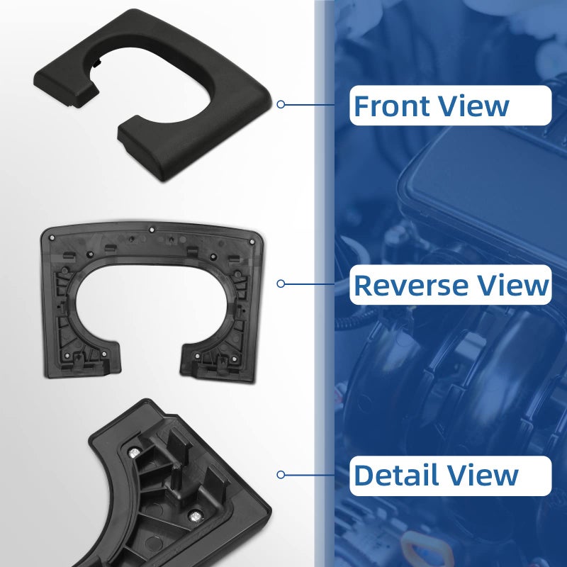 Parfyter Center Console Cup Holder Replacement Pad Black Compatible with Ford F150 2004-2014 Center Console Cup Holder Pad - Image 4