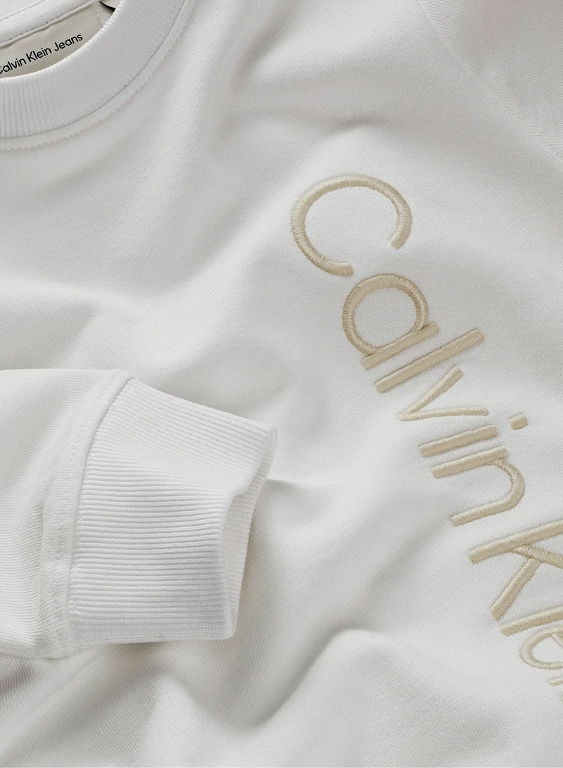 Calvin Klein Jeans Youth Graphic Crew Neck Sweatshirt