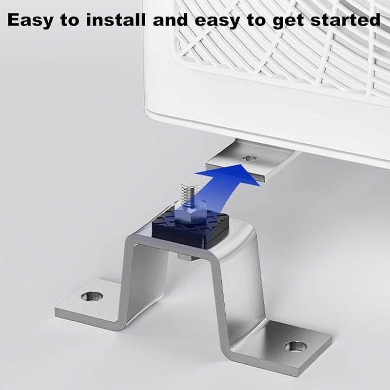 قواعد تكييف الهواء من الفولاذ المقاوم للصدأ 4 قطع قاعدة تركيب مكثف منفصلة للتركيب في الهواء الطلق - Image 3