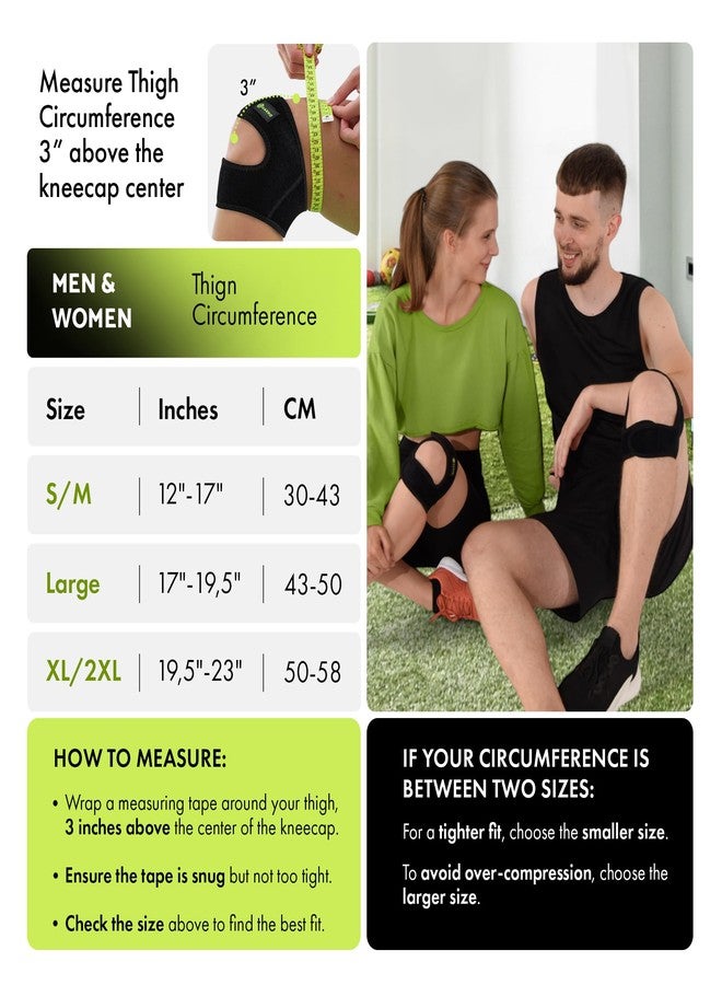 GARNO Knee Brace Plus Size, Dual Patella Tendon Support Strap, Adjustable Neoprene Stabilizer for Meniscus Tear, Arthritis, Tendonitis, MCL, ACL, Pain Relief, Recovery, Running, Men & Women; XL /2XL - Image 2
