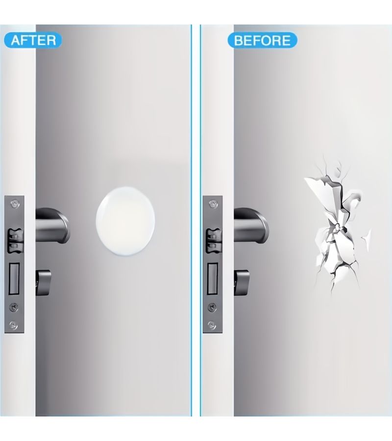 9pcs Transparent Self-Adhesive Shock-Absorbing Door Stopper Wall Protectors Noise Reducing Design Home Office Easy Install - Image 4