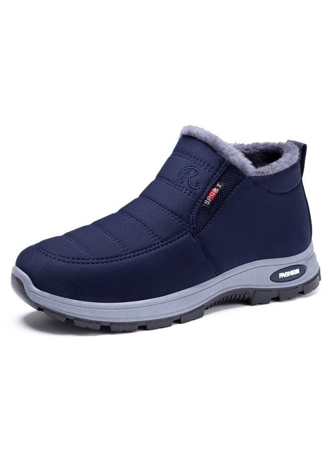 Women's Cotton Shoes  Winter Custom-made Mom Shoes Warm Elderly Shoes Slip-on Fleece-lined Thickened Cotton Boots
