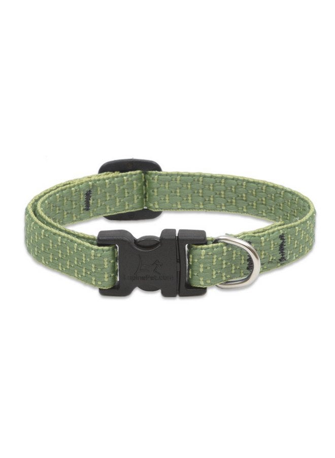 Lupine Eco by Lupine 1/2-Inch Recycled Fiber Collar, Adjustable for 10 to 16-Inch Small Dogs, Moss - Image 1