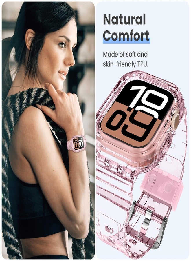 تينسي سوار Tensea لساعة Apple Watch، متوفر بأحجام 38 مم، 40 مم، 41 مم، 42 مم، 44 مم، 45 مم، 46 مم، و49 مم، مناسب للرجال والنساء. سوار ناعم ولطيف مع غطاء واقٍ، إكسسوارات سوار أنيقة لساعات iWatch Ultra SE2 Series 10 9 8 7 SE 6 5 4 3 2 1 - Image 3