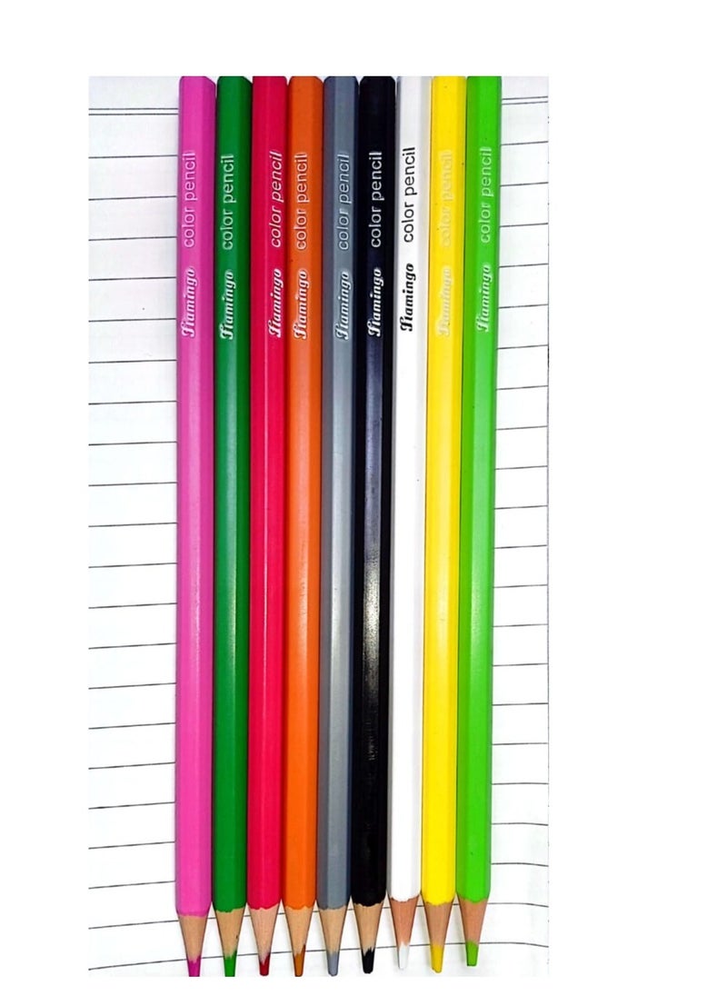 FLAMINGO 24 Pieces Color Pencils Sets  - Image 2