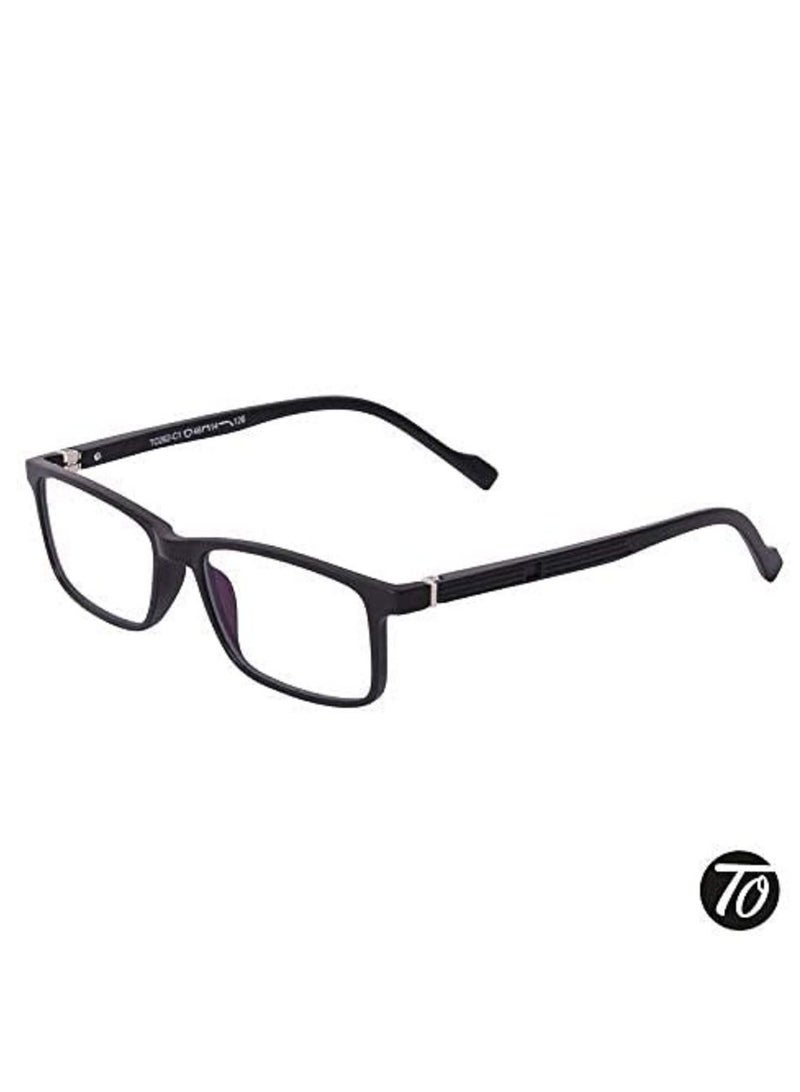 Tom Oliver JUNIOR Blue Light Blocking Computer Screen Glasses - Anti Harmful Blue Light, UV, Glare | Protection Eyewear for Children from Digital Screen Time & Home schooling for Boy's & Girl's Age 5 - 12 (Rectangle, Black) - Image 2