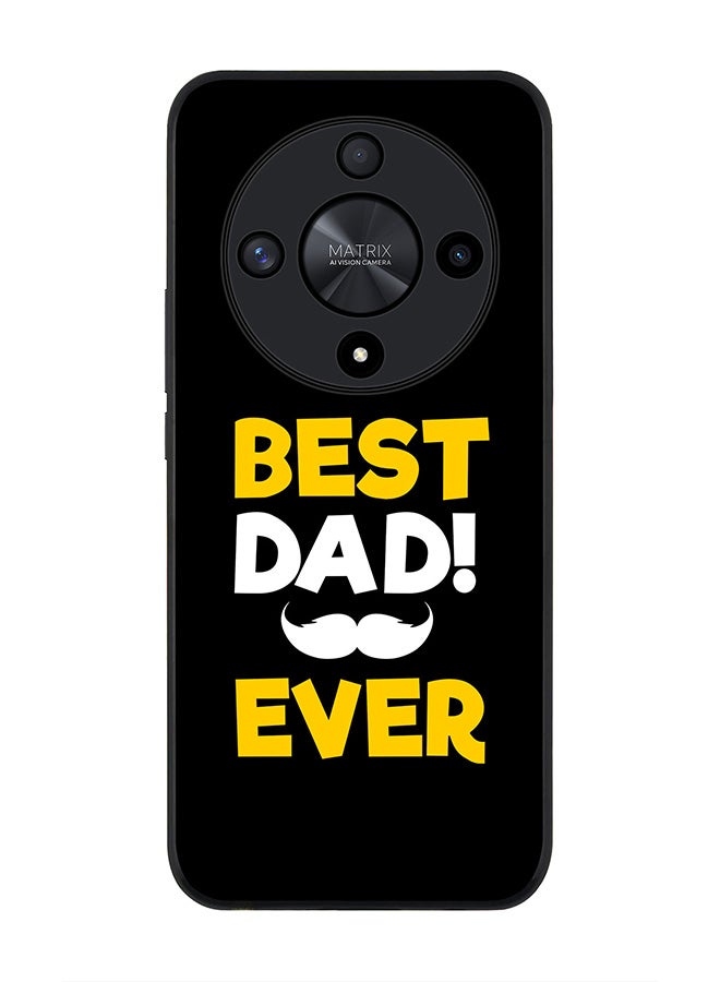 Stylizedd Rugged Black edge case for Honor X9b, Slim fit Soft Case Flexible Rubber Edges Anti Drop TPU Gel Thin Cover- Best Dad Ever - Image 1