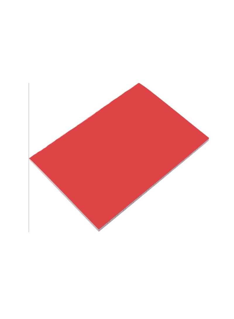 المعايرجي‎ كشكول  انجليزي مبطن مزدوج مقاس A5، 100 ورقة، 58 غرام، 22.5 × 16 سم، مناسب لاي اعداد، من المكتب الى المدرسة - احمر - Image 1