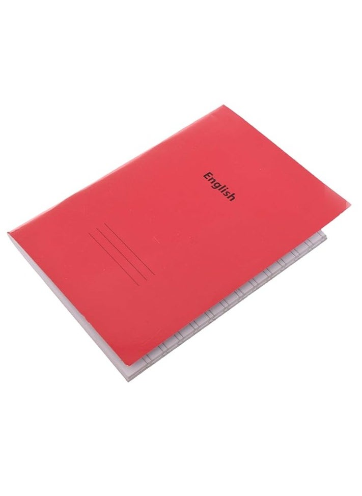 El Maayergy - Double Lined A5 English Notebook, 100 Sheets, 58 Grams, 22.5*16 CM, Suitable For Any Setting, From Office To School - Red - Image 1