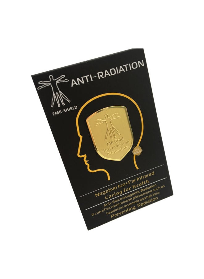 [Spot] Shield-shaped Anti-radiation Mobile Phone Patch Shield-shaped Double Negative Ion Energy Battery Radiation Engraving Patch-Color:Round Chinese Dream - Image 4