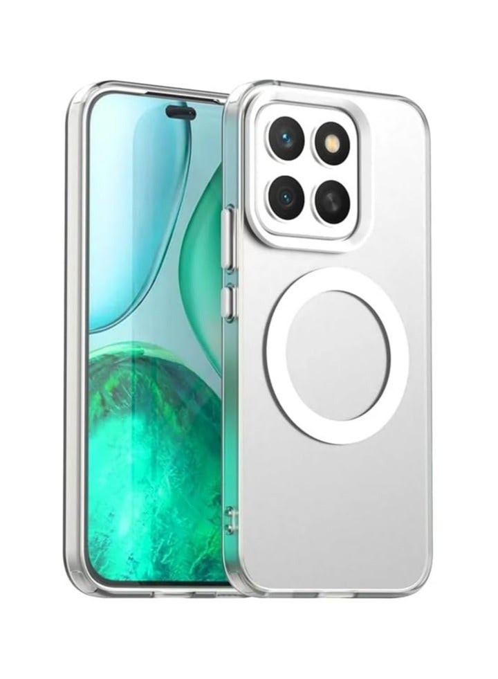 general Transparent Case Compatible with Honor X8c, Mag-Safe Compatible, Shockproof Grade Protection, Yellowing Resistant, Magnetic Classic Hybrid Case