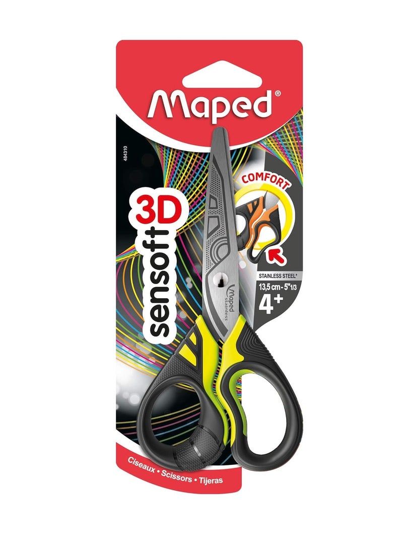 Maped 1-Piece Sensoft Scissors Multicolour (Color May Vary)  - Image 1