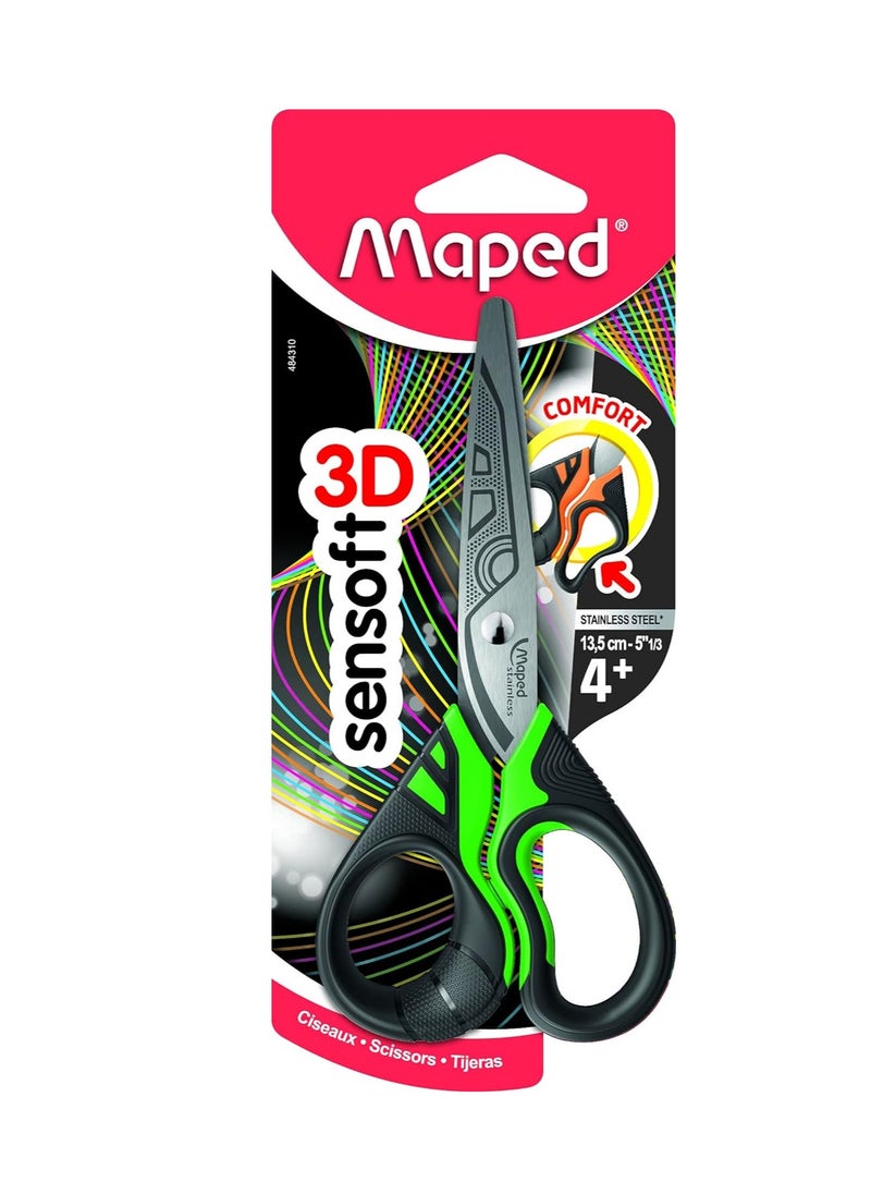 Maped 1-Piece Sensoft Scissors Multicolour (Color May Vary)  - Image 3