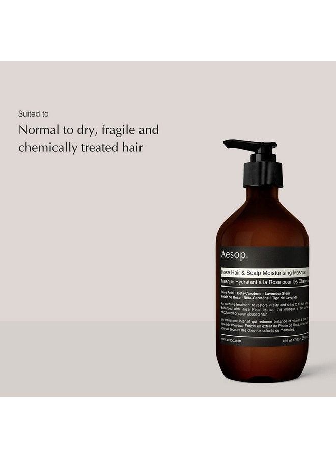 أيسوب قناع ترطيب الشعر وفروة الرأس بالورد من إيسوب | 500 مل/17.64 أونصة قناع للشعر الجاف والتالف | قناع للشعر لجميع أنواع البشرة | منتجات للعناية بالشعر خالية من البارابين وخالية من القسوة ونباتية - Image 2