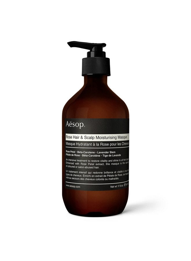 أيسوب قناع ترطيب الشعر وفروة الرأس بالورد من إيسوب | 500 مل/17.64 أونصة قناع للشعر الجاف والتالف | قناع للشعر لجميع أنواع البشرة | منتجات للعناية بالشعر خالية من البارابين وخالية من القسوة ونباتية - Image 1