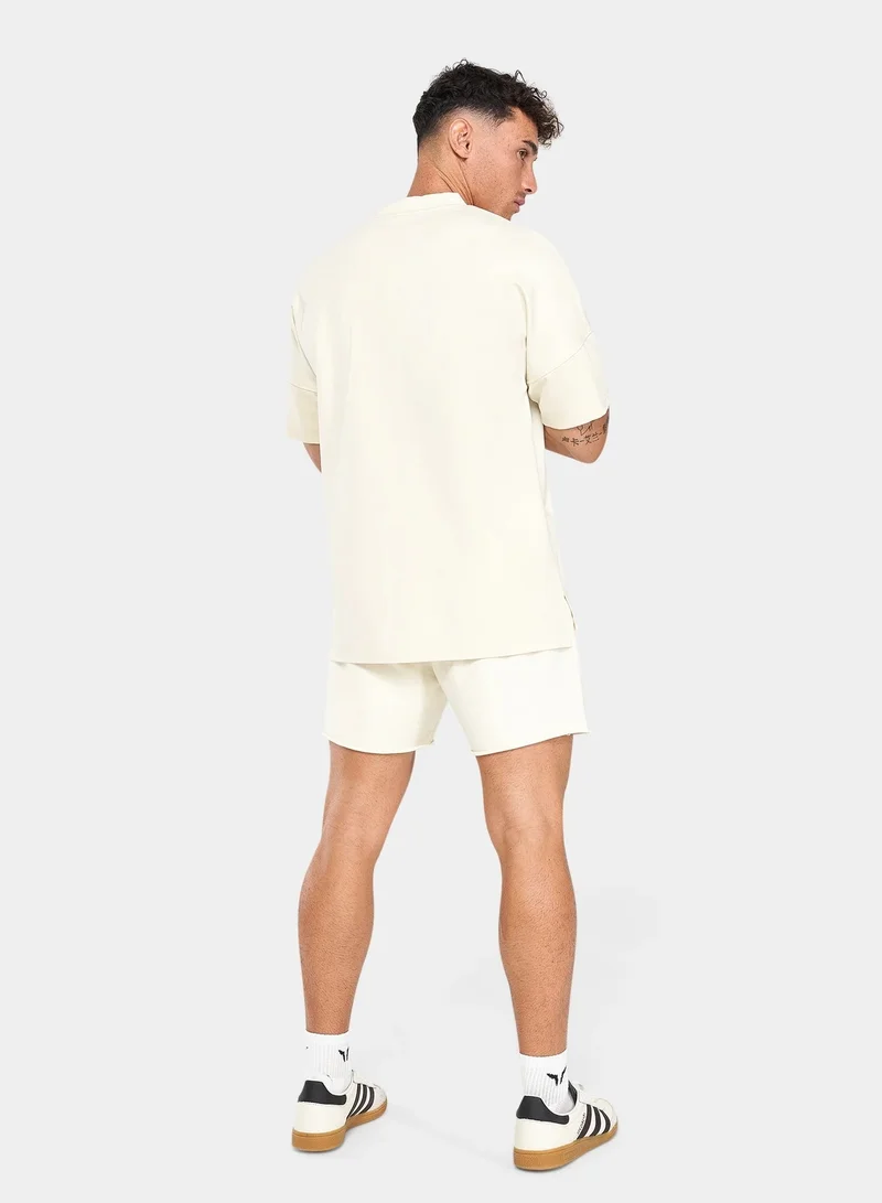 سكوات وولف تيشيرت بقصة فضفاضة