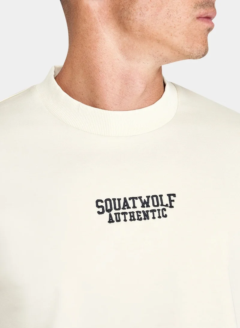 Squatwolf  Golden Era Authentic Oversized Tee for Men | Best Price UAE