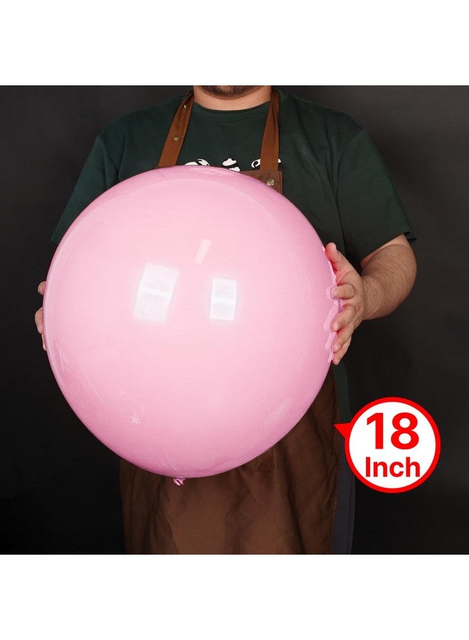 PartyWoo Light Pink Large Balloons 20 pcs 18 Inch Big Jumbo Giant Pastel Baby Pale Pink Helium Balloons for Baby Shower Gender Reveal Valentine's Day Princess Birthday Party Decorations Pink-Q05 - Image 2