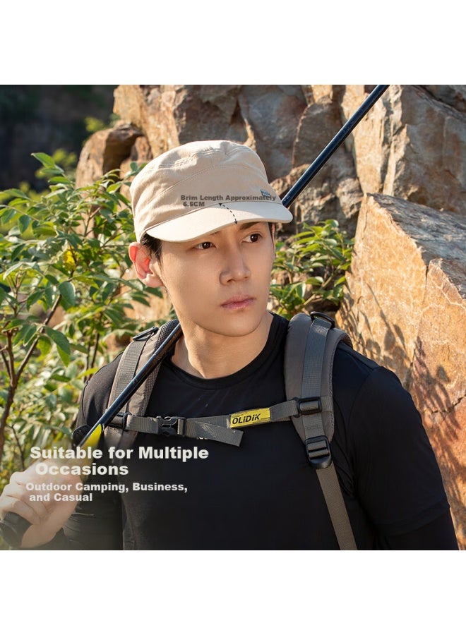Fancet Men's Summer Korean Style Casual Large Size Military Cap Cotton Breathable Sun Protection Baseball Cap Outdoor Sunshade Duckbill Hat - Image 1