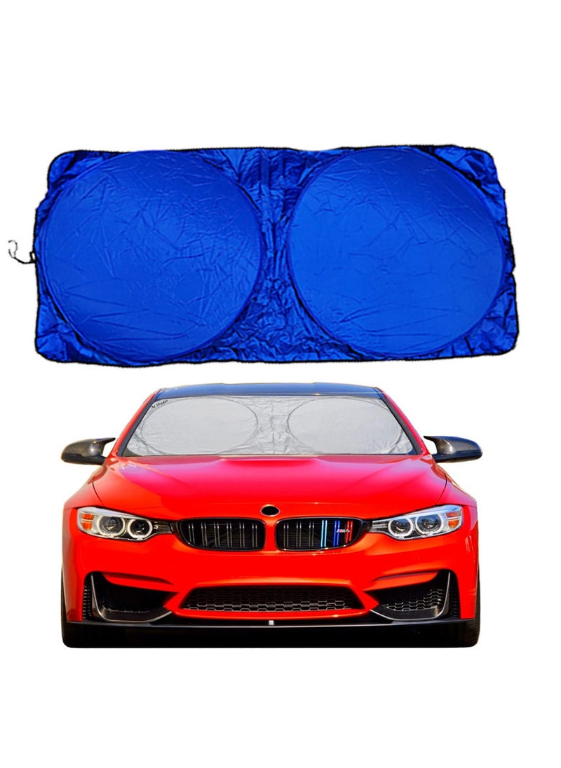 Generic Car windshield interior sun visor cover, car sunshade keeps the car cool in summer (size: 150 * 70 cm, code: 9228) - from Rana store  - Image 1